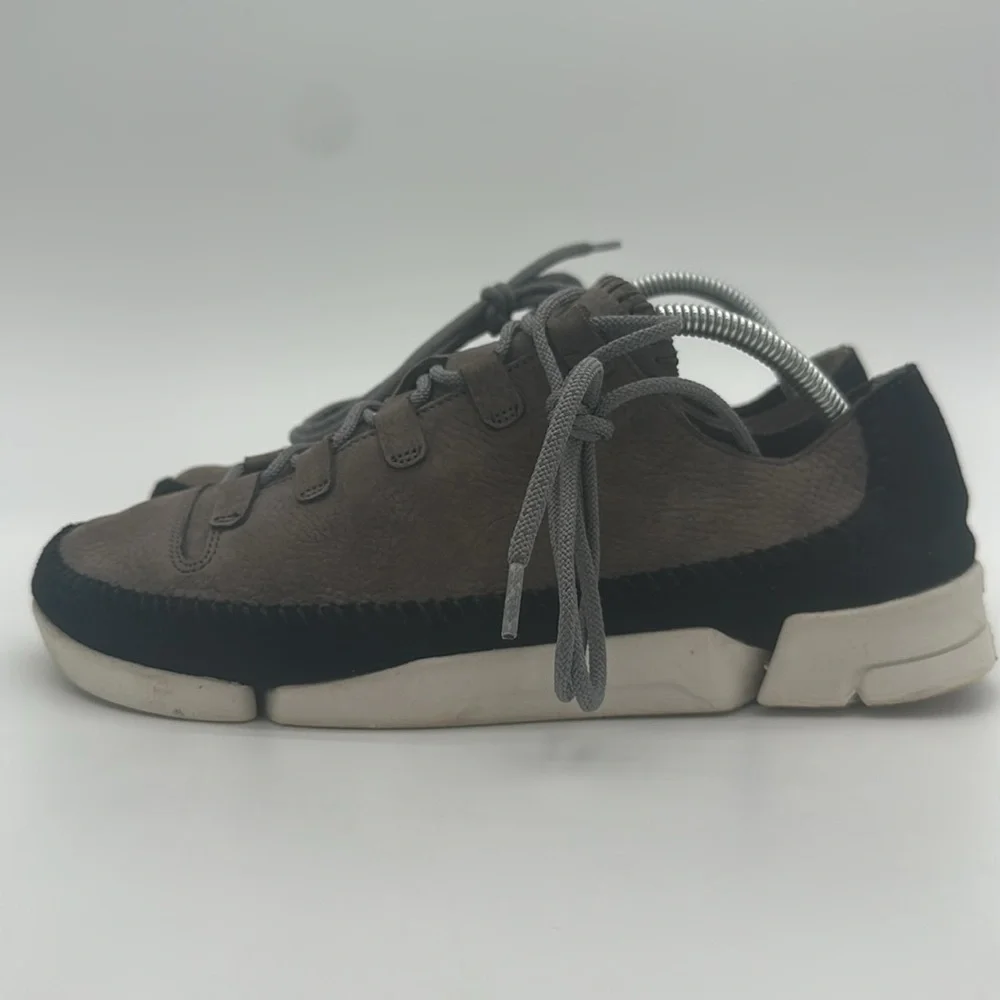 Clarks Men's Original's Trigenic Flex 2 Grey Black Nubuck Shoes Size US 9.5